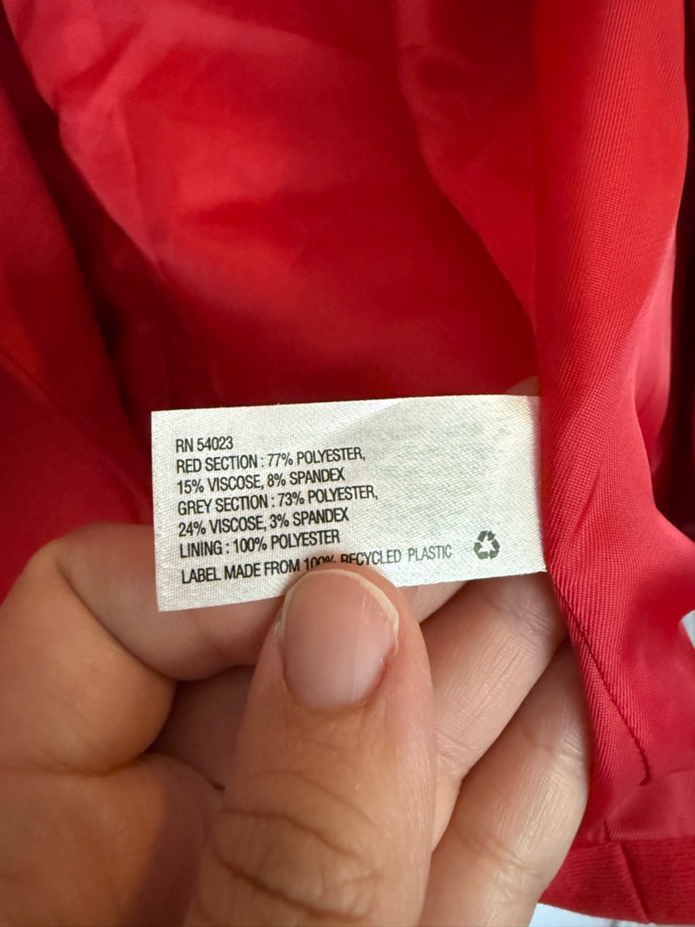 GAP Red Academy Blazer with Gray Sleeve Stripes - Picture 5 of 5